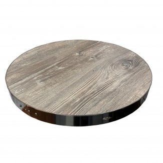 36 inch round Industrial Commercial Metal Edge Indoor Restauarnt Cafe Bar Table Top